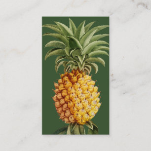 Tarjetas de visita de piña - Botánica de época