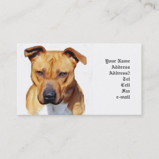 Tarjetas de visita de Pitbull