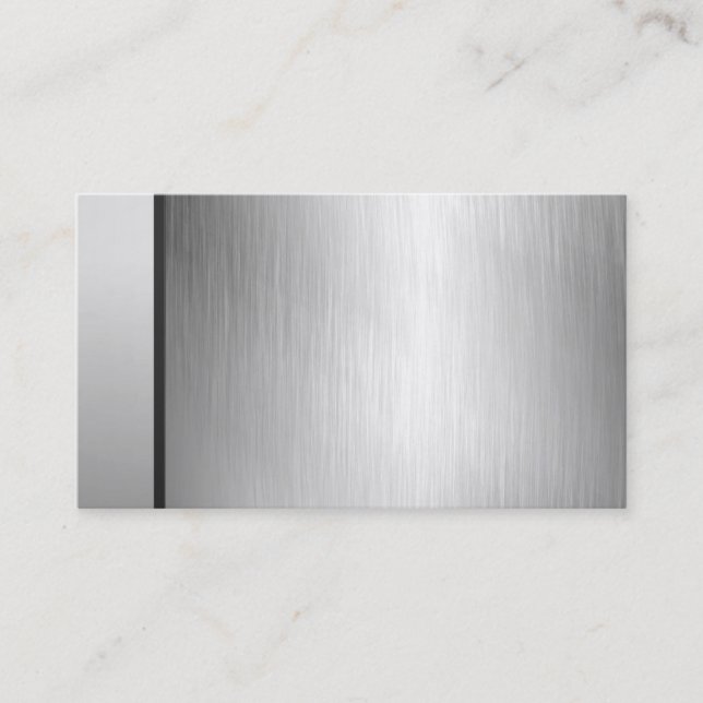 Tarjetas de visita de plata profesionales (Anverso)