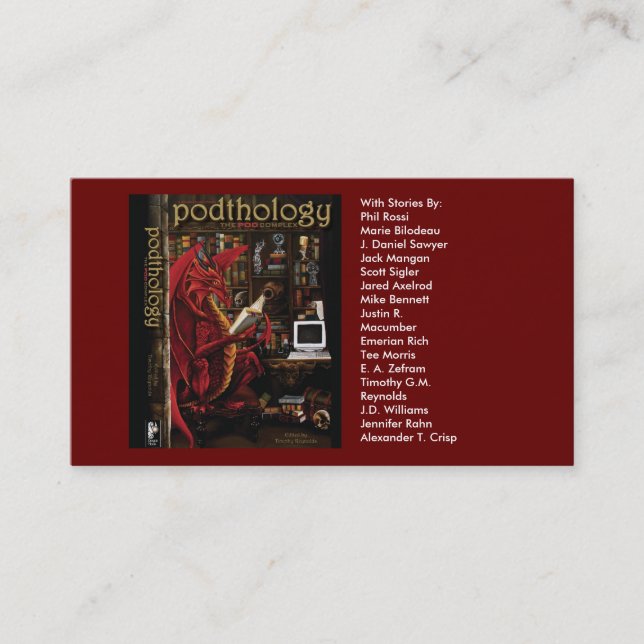 Tarjetas de visita de Podthology (Anverso)