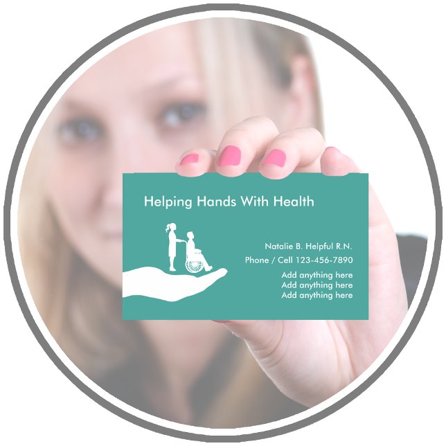 Tarjetas de visita de presupuesto de enfermería mé (Nurse Business Cards)