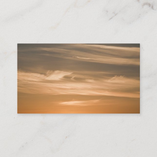 Tarjetas de visita de puesta de sol (Anverso)