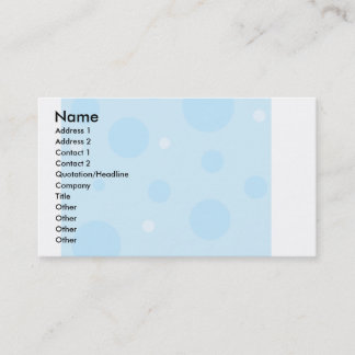 Tarjetas de visita de puntos azules
