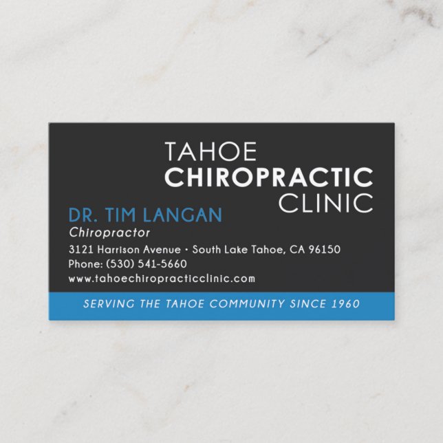 Tarjetas de visita de quiropráctico - Personalizad (Anverso)