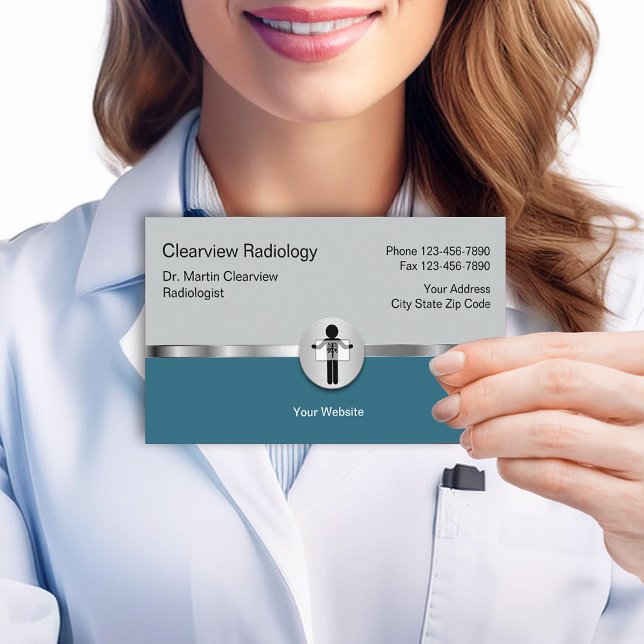 Tarjetas de visita de radiología médica (Subido por el creador)