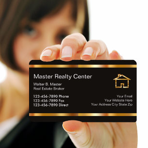 Tarjetas de visita de Real Estate Broker
