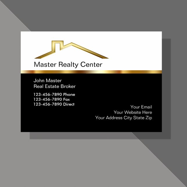 Tarjetas de visita de Real Estate Broker (Subido por el creador)