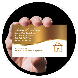 Tarjetas de visita de Real Estate Broker