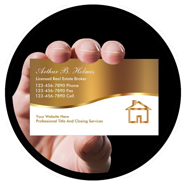 Tarjetas de visita de Real Estate Broker (Subido por el creador)