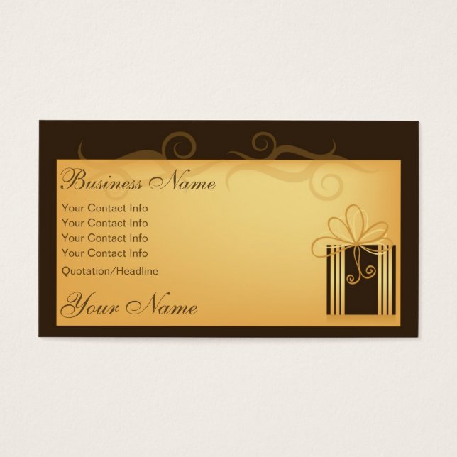 Tarjetas de visita de regalo (Frente)