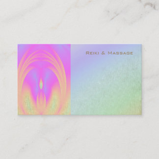 Tarjetas de visita de Reiki del arco iris del