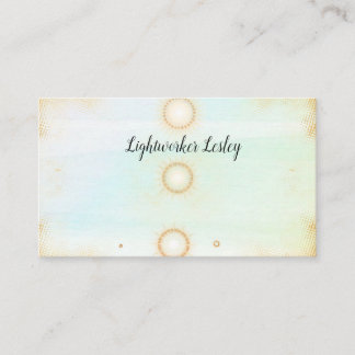 Tarjetas de visita de Reiki Healer Sun para trabaj