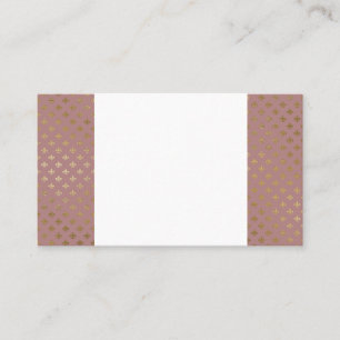 Tarjetas de visita de Relieve metalizado rosa