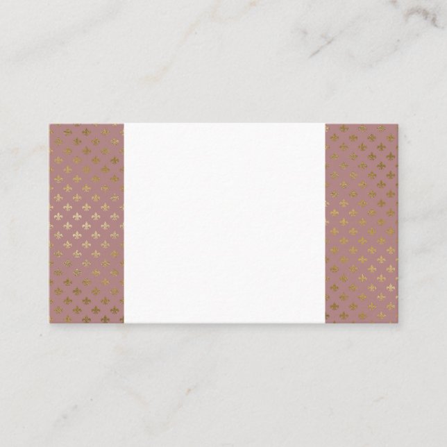 Tarjetas de visita de Relieve metalizado rosa (Anverso)