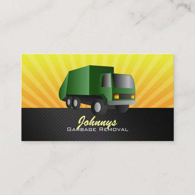 Tarjetas de visita de Removale de la basura (Anverso)