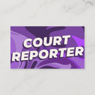 Tarjetas de visita de reportero judicial
