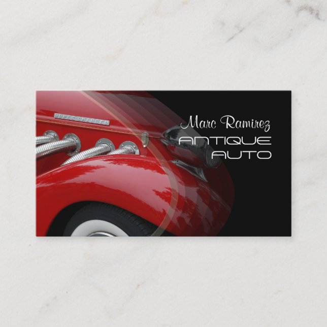 Tarjetas de visita de restauración automática (Anverso)