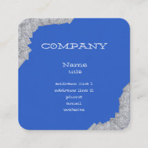 Tarjetas de visita de resumen azul brillante
