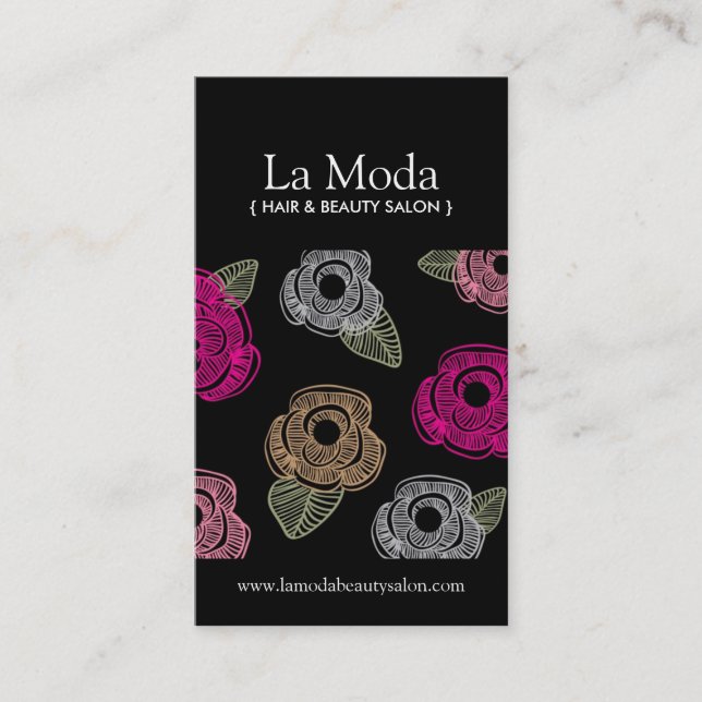 Tarjetas de visita de salón (Anverso)