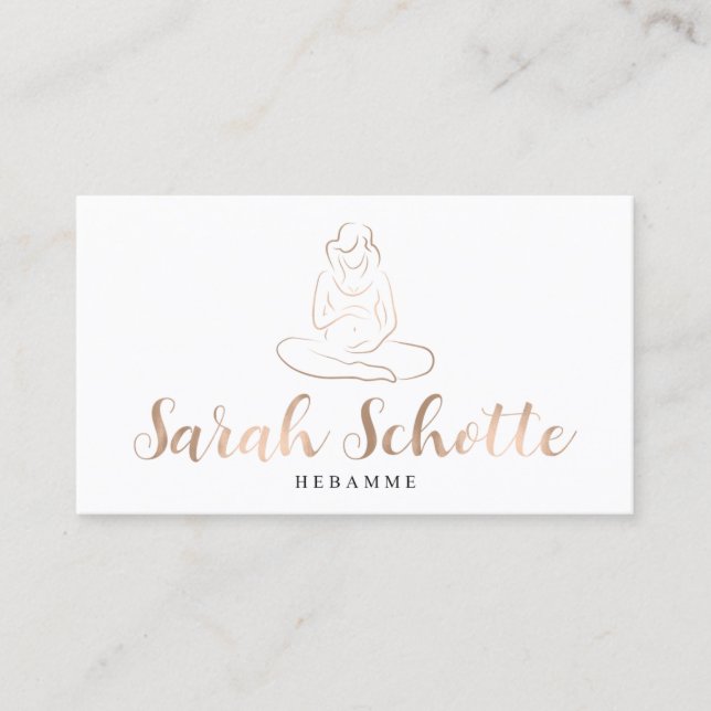 Tarjetas de visita de Sarah Schotte (Anverso)