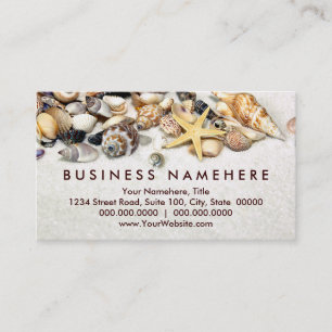 Tarjetas de visita de Seashells