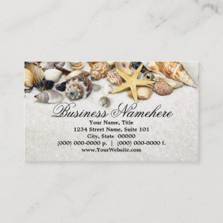 Tarjetas de visita de Seashells