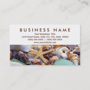 Tarjetas de visita de Seashells