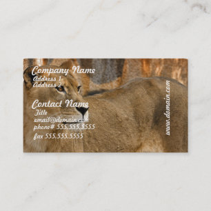 Tarjetas de visita de señora Lioness