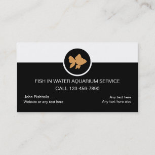 Tarjetas de visita de servicio Aquarium