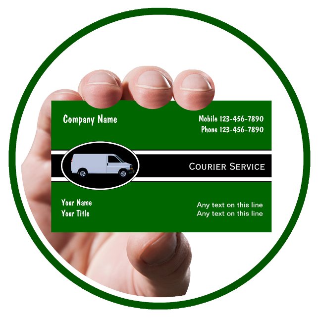 Tarjetas de visita de servicio de entrega (Courier Business Cards)