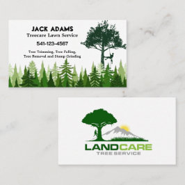 Tarjetas de visita de servicio de jardín Treecare
