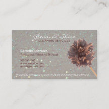 Tarjetas de visita de servicio de limpieza