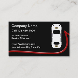 Tarjetas de visita de servicio de taxi de Guay