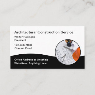 Tarjetas de visita de servicios de construcción de