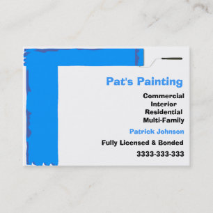 Tarjetas de visita de servicios de la pintura