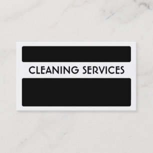 Tarjetas de visita de servicios de limpieza en bla