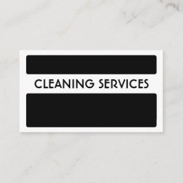 Tarjetas de visita de servicios de limpieza en bla