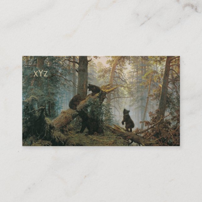 Tarjetas de visita de Shiskin's Forest personaliza (Anverso)