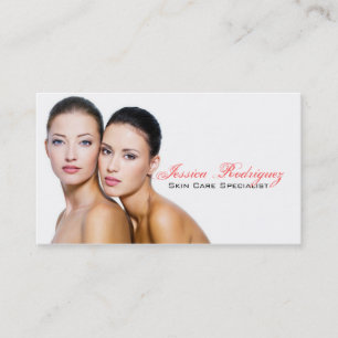 Tarjetas de visita de Skincare de la belleza del