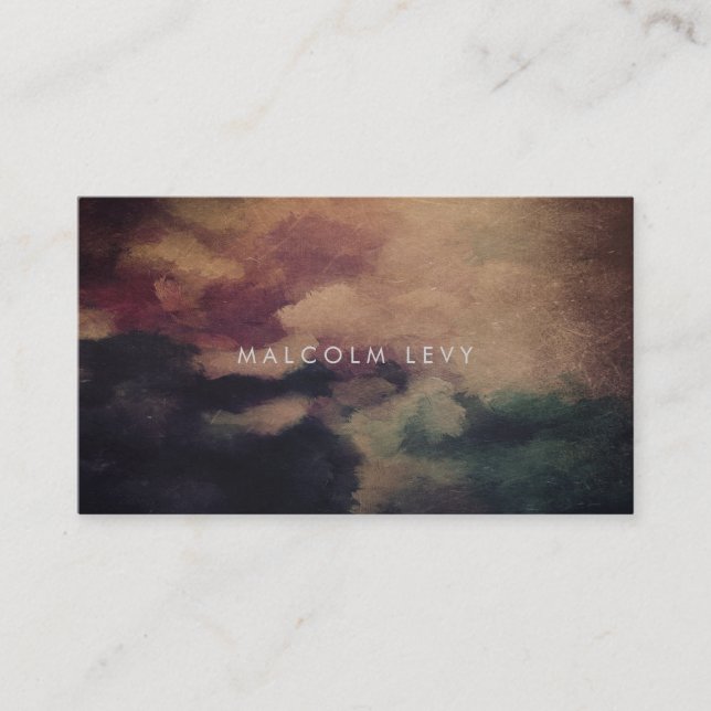 Tarjetas de visita de socorro texturizadas con pin (Anverso)