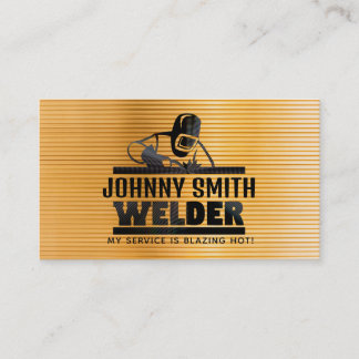 Tarjetas de visita de soldadura de oro