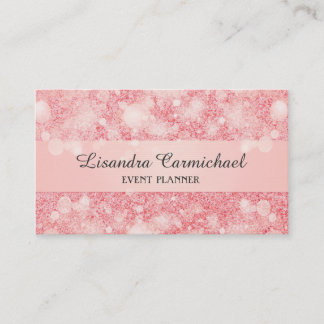 Tarjetas de visita de Strawberry Ice Bokeh