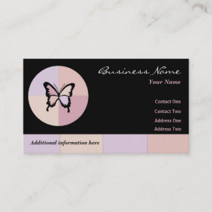 Tarjetas de visita de sueño de mariposa