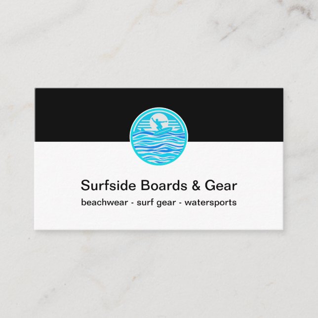 Tarjetas de visita de Surf Gear (Anverso)