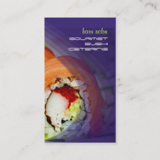 Tarjetas de visita de sushi de PixDezines
