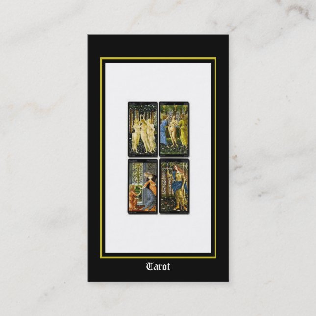 Tarjetas de visita de Tarot (Anverso)