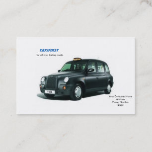 Tarjetas de visita de taxi