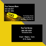 Tarjetas de visita de taxi<br><div class="desc">Tarjetas de visita Taxi en un diseño sencillo y moderno con luz de taxi y disposición de texto organizada diseñada para un taxista,  servicio de taxi o alquiler de coches que proporciona transporte público.</div>