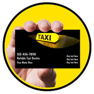 Tarjetas de visita de taxi