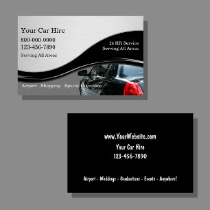 Tarjetas de visita de taxi